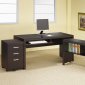 Skylar 800901 Office Desk in Cappuccino by Coaster w/Options