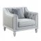 Katia Sofa LV01049 in Light Gray Linen by Acme w/Options