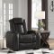 Party Time Power Motion Sofa 37003 in Black by Ashley w/Options