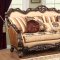 Bonita Traditional Sofa in Brown & Beige Fabric w/Options