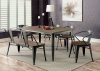 Cooper Dining Set CM3529GY in Gray Metal & Natural Elm w/Options