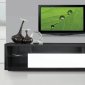 T544 TV Stand in Wenge & White by American Eagle Furniture