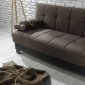 Inter Mebel Sofa Bed in Brown Fabric by Mobista