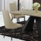 D802DT Dining Table in Khaki & Black by Global w/Optional Chairs