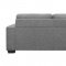 U801 Sofa & Loveseat Set Dark Gray Fabric by Global w/Options