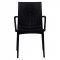 Weave Set of 4 Indoor/Outdoor Chairs MCA19BL -Black - LeisureMod