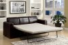 15270 Costa Sofa Espresso Vinyl w/Queen Sleeper by Acme