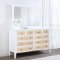 Bexhill Bedroom Set 5Pc 223471 in White & Natural by Coaster