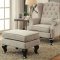 Willow Accent Chair CM-AC6271BG in Beige w/Optional Ottoman