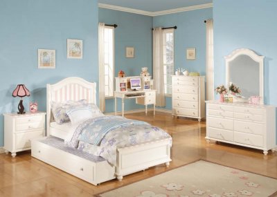 11030 Zoe Kids Bedroom in White & Pink by Acme w/Options