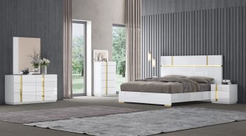 Kyoto Premium Bedroom in White by J&M w/Options [JMBS-Kyoto]