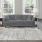 Rand Sofa & Loveseat Set 9329GY in Grey Velvet by Homelegance