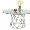 Courtney 5Pc Glass Dining Table & 4 Lisa Chairs by Chintaly