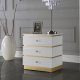 Esme Side Table 825 in White Lacquer by Meridian