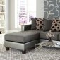 3003 Sectional Sofa in Pewter Bi Cast & Gray Microfiber