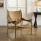 Warrior Lounge Chair in Tan Leather by Modway