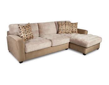 Cream Bella Coffee Fabric Elegant Contemporary Sectional Sofa [CHFSS-HS-479-Bella Coffee]