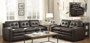 Urich Sofa 8422 in Leather Match by Homelegance w/Options [HES-8422 Urich]