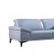 S215 Sofa in Aqua Leather by Beverly Hills w/Options