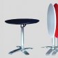 Black or White Round Folding Bar Table