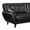 Leskow Sofa in Black Bonded Leather 505211 by Coaster w/Options