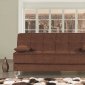 Smart Fit Sofa Bed in Brown Fabric by Casamode