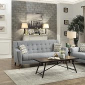 Basenji Sofa 9919GY in Gray by Homelegance w/Options