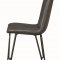 Chambler 130083 Set 4 of Dining Chairs in Grey Leatherette