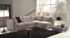 Vanity Fabric Sectional Sofa in Taupe by J&M