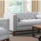 Celle Sofa & Loveseat Set 508511 in Light Gray Fabric - Coaster