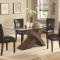 Nessa Dining Table 103051 in Deep Brown by Coaster w/Options