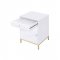 Ottey Desk 92695 White High Gloss & Gold by Acme w/Options