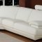 White Color Bonded Leather Upholstery Modern Sectional Sofa