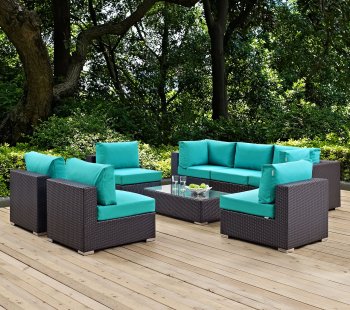 Convene Outdoor Patio Sofa Set 8Pc 2205 Choice of Color - Modway [MWOUT-EEI-2205-Convene]