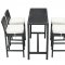 Portland 5Pc Outdoor Patio Pub Set by Modway in Espresso & White