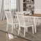 Nogales Dining Set 5Pc 122301 in Acacia & Off-White by Coaster