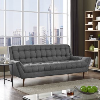 Response EEI-1788 Sofa in Gray Fabric by Modway w/Options [MWS-EEI-1788-DOR-Response]