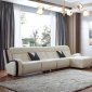 6028 Sectional Sofa in White Leather by ESF