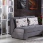 Twist Pure Gray Loveseat Sleeper by Istikbal