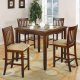 Cherry Finish Modern 5Pc Counter Height Dining Set w/Square Top