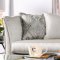 Alessandra Sofa SM2288 in Silver Silky Fabric w/Options