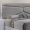 Pandora Bedroom 5Pc Set in White by Global w/Upholstered Bed