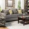 Cashel Sofa SM1232 in Olive Gray Fabric w/Options