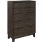 Willow Bedroom Gray Oak & Chocolate Glitter by Global w/Options