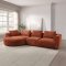 Aceso Sectional Sofa LV03240 in Brown Chenille Fabric by Acme