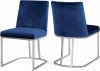 Heidi Dining Chair 728 Set of 2 Navy Velvet Fabric by Meridian