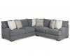 Gunner Sectional Sofa in Slate Fabric by Klaussner