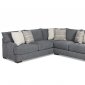 Gunner Sectional Sofa in Slate Fabric by Klaussner