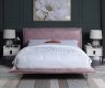 Metis Bed BD00561Q in Pink Leather by Acme w/Optional Nightstand