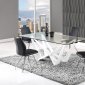 D2003DT Dining Table in White by Global w/Optional D6664 Chairs